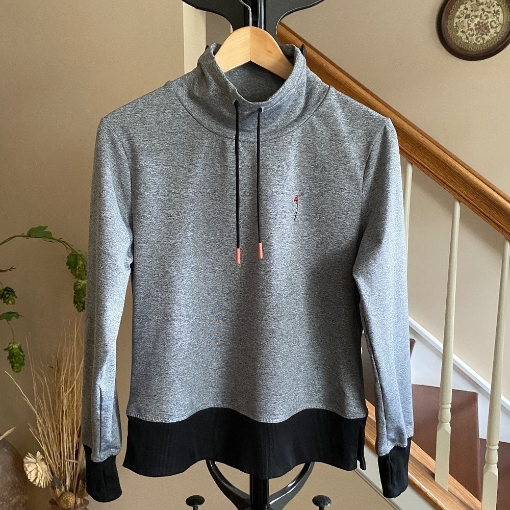 FootJoy Women's Spacedye Pullover Sweatshirt Grey Size XS